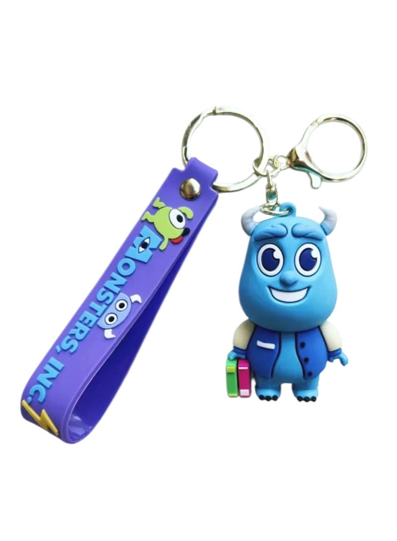 Disney Monsters Inc Rubber Keychain Shape 3 - Image 1